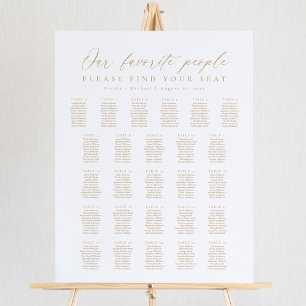 26 Tables Our Favourite People Seating Chart