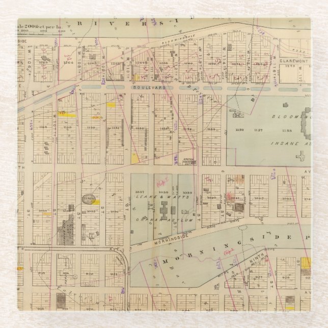 26 Ward 12 Glass Coaster (Front)