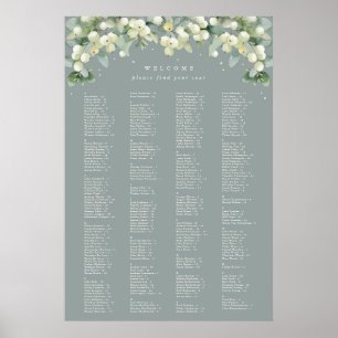 26 x 38" Alphabetical Seating Chart for 250 People