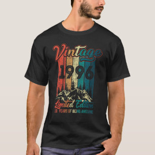 26 Year Of Being Awesome 26 Birthday Vintage 1996 T-Shirt