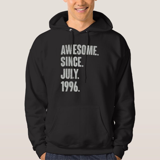 26 Year Old  26th Birthday  Awesome Since July 199 Hoodie (Front)