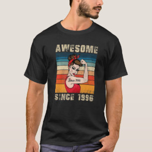 26 Year Old Awesome Since 1996 26th Birthday  Girl T-Shirt