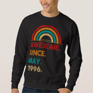 26 Year Old Awesome Since May 1996 26th Birthday Sweatshirt