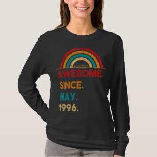 26 Year Old Awesome Since May 1996 26th Birthday T-Shirt