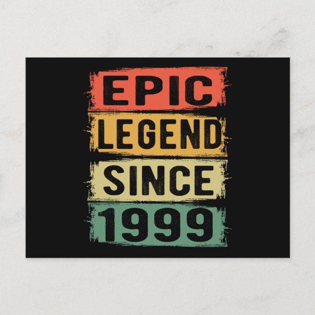 26 Year Old Bday Epic Legend 26th Birthday Gift Postcard (Front)