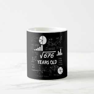 26 Year Old Bday Math Teacher 26th Birthday Gift Coffee Mug