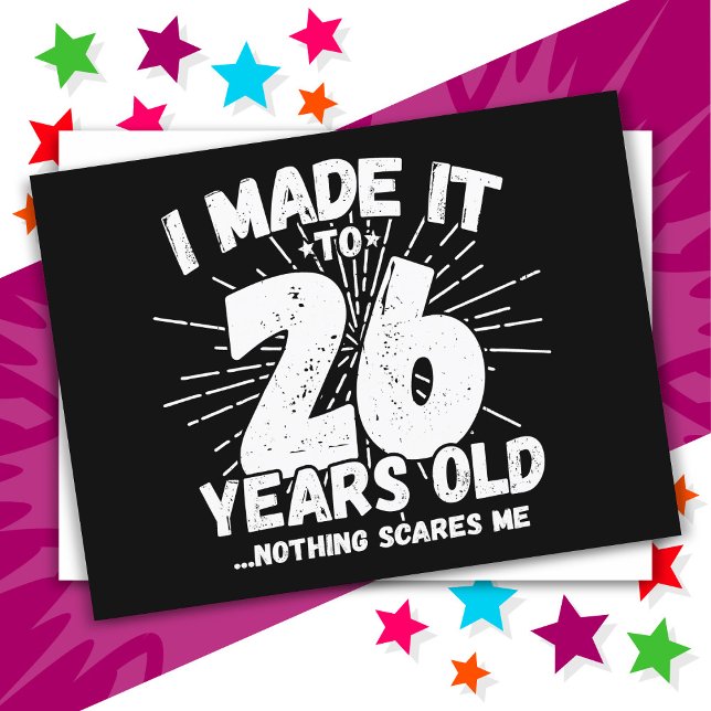 26 Year Old Sarcastic Meme Funny 26th Birthday Postcard (Creator Uploaded)