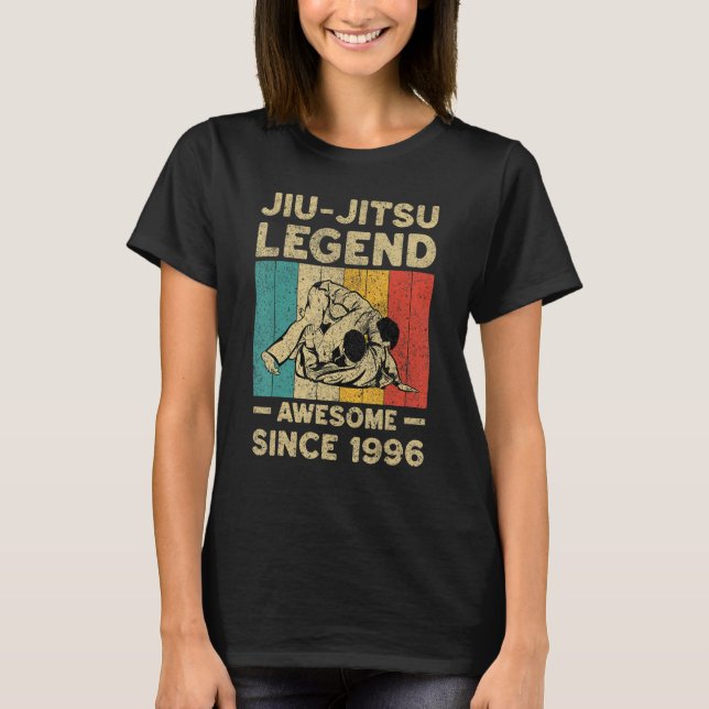 26 Years Old BJJ Jiu Jitsu Legend Awesome Since 19 T-Shirt (Front)