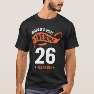 26 Years Old Gift 26th Birthday Gift Ideas T-Shirt