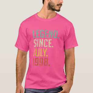26 Years Old Gifts Legend Since July 1998 26th Bir T-Shirt