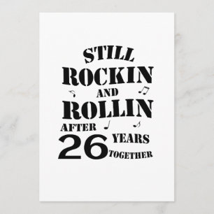 26th Anniversary - 26 Years Anniversary Couples Card