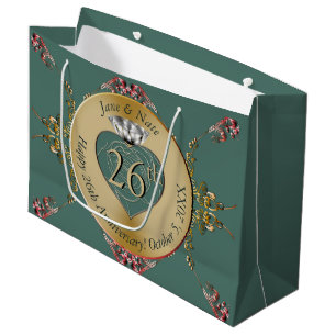 26th/Any Wedding Anniversary  Large Gift Bag