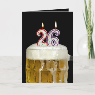 26th Birthday Beer Card