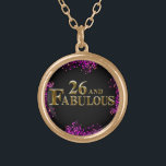 26th  Birthday  Gold Plated Necklace<br><div class="desc">Fabulous Birthday Products!</div>