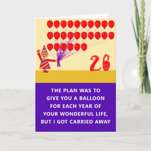 26th Birthday Greeting Card