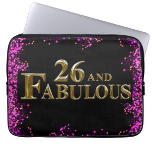 26th  Birthday  Laptop Sleeve