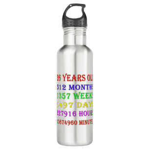 26th Birthday Milestones 710 Ml Water Bottle