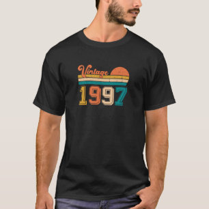 26th Birthday Retro Vintage Born In 1997 Birthday T-Shirt
