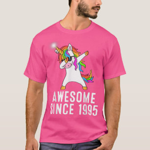 26th birthday, unicorn dab, Awesome since 1995  T-Shirt