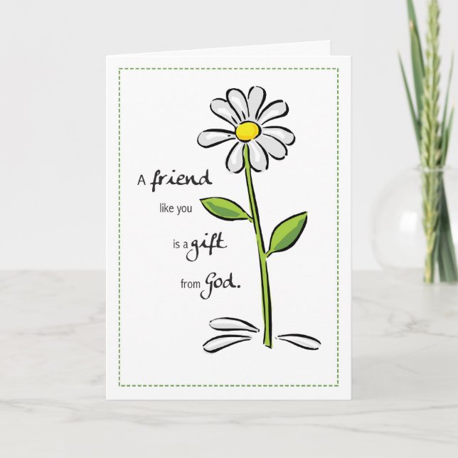 2703 Friend Gift from God Birthday Card (Front)