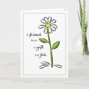 2703 Friend Gift from God Birthday Card