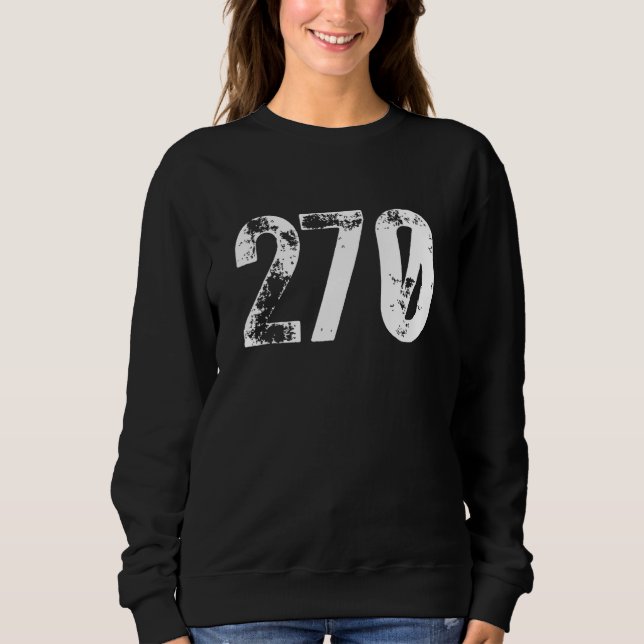 270 Area Code Bowling Green KY Mobile Area Code 27 Sweatshirt (Front)