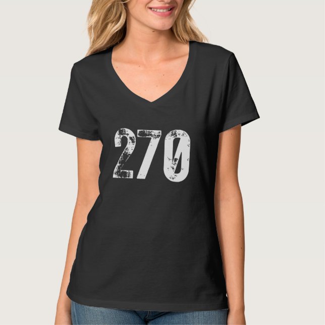 270 Area Code Bowling Green KY Mobile Area Code 27 T-Shirt (Front)