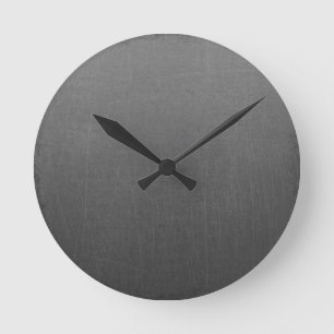271 GREY GRAY STONE SLATE TEXTURES RANDOM BACKGROU ROUND CLOCK