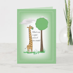 2751 Giraffe Thinking of You Card