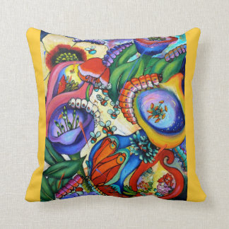 2759 Caterpillars In Our Garden Cushion - crocus