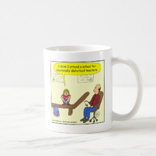 277 emotionally disturbed teachers cartoon coffee mug