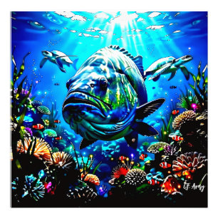 27.03" x 27.03 Ocean View Photo Print