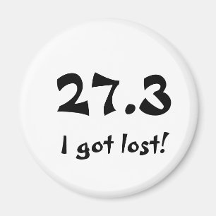 27.3... I got lost! Magnet
