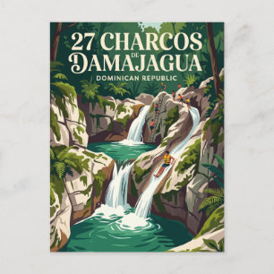 27 Charcos de Damajagua Dominican Republic Postcard