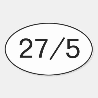 27 in 5 Sticker