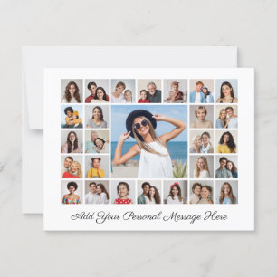 27 Photo Collage Add Your Own Greeting Card