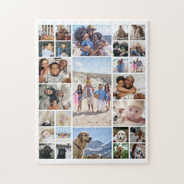 27 Photo Collage Personalised Jigsaw Puzzle (Vertical)
