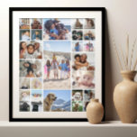 27 Photo Collage Personalised Poster<br><div class="desc">Create a Photo Collage Personalised poster from Ricaso - add 27 individual photos to make a 27 photo collage - Unleash your creativity and customise with twenty seven of your favourite photos. This versatile collage poster lets you showcase your favourite images and brings your favourite memories to life. Whether you're...</div>