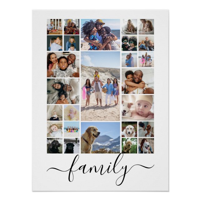 27 Photo Collage Personalised Poster (Front)
