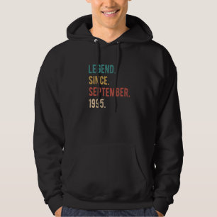 27 Year Old 27th Birthday Legend Since September Hoodie