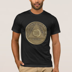 27 Year Sober Recovery Anniversary Coin T-Shirt