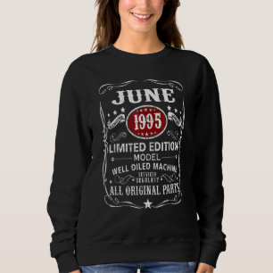 27 Years Old 27th Birthday Decoration June 1995 Sweatshirt