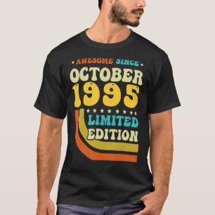 27 Years Old Born in October 1995 27th Birthday T-Shirt