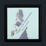 27th Anniversary Sculpture editable  Gift Box<br><div class="desc">This unusual gift box is lovely to hold a special gift for a couple’s 27th wedding anniversary. The gift associated with the twenty seventh anniversary is sculpture, with that in mind I have used my own photograph of a classic style sculpture taken whilst visiting a stately home. Perfect to team...</div>