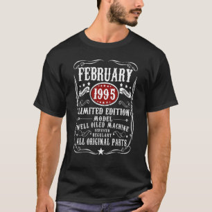 27th Birthday Decoration Legends Were Born In Febr T-Shirt