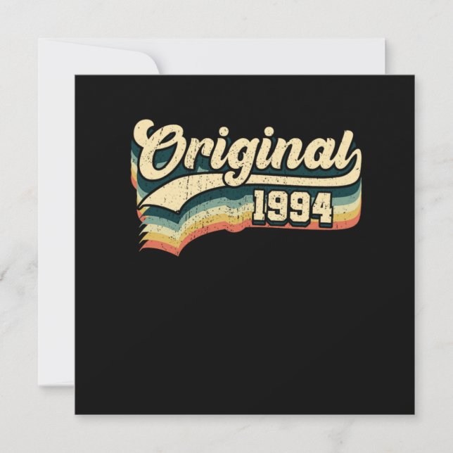 27th Birthday Gift Original Men Women Born In 1994 Invitation (Front)