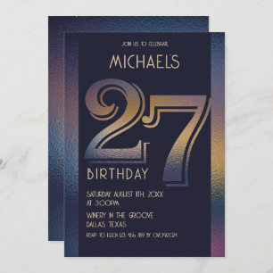 27th birthday invitation