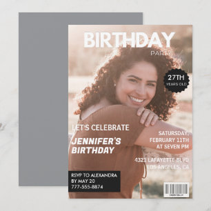 27th birthday invitations for her Magazine Cover