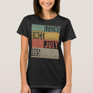 27th Birthday Legend Since July 1995 27 Years Old T-Shirt