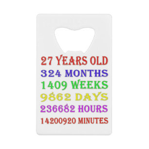 27th Birthday Milestones